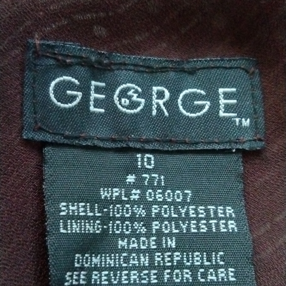 Brown skirt size 10 & Ruffle scoop neck top size L Business casual - Picture 6 of 6